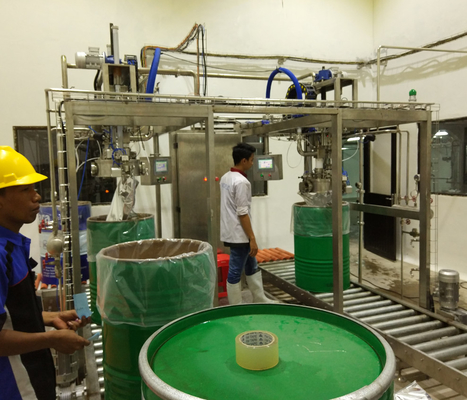 Fruit Aseptic Bag Filling System Electric Automatic With  Compact Structure