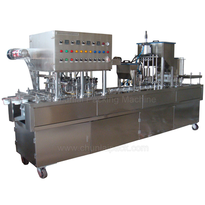 BG60A-4C Food Juice Syrup Cup Packed Fruit Filling Sealing Packing Machine